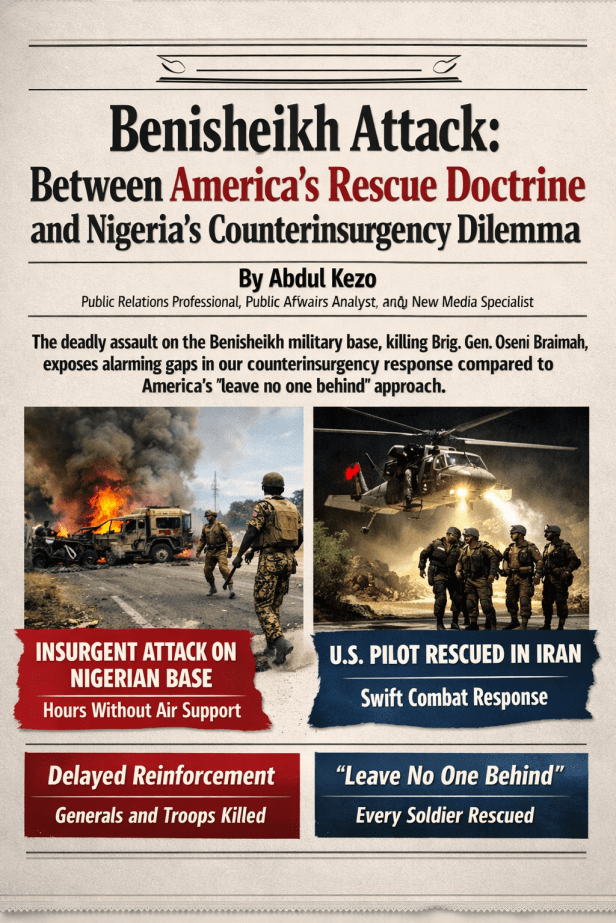 Benisheikh Attack: Between America’s Rescue Doctrine and Nigeria’s Counter insurgency&nbsp;Dilemma
